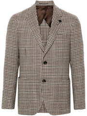 brooch-detail blazer
