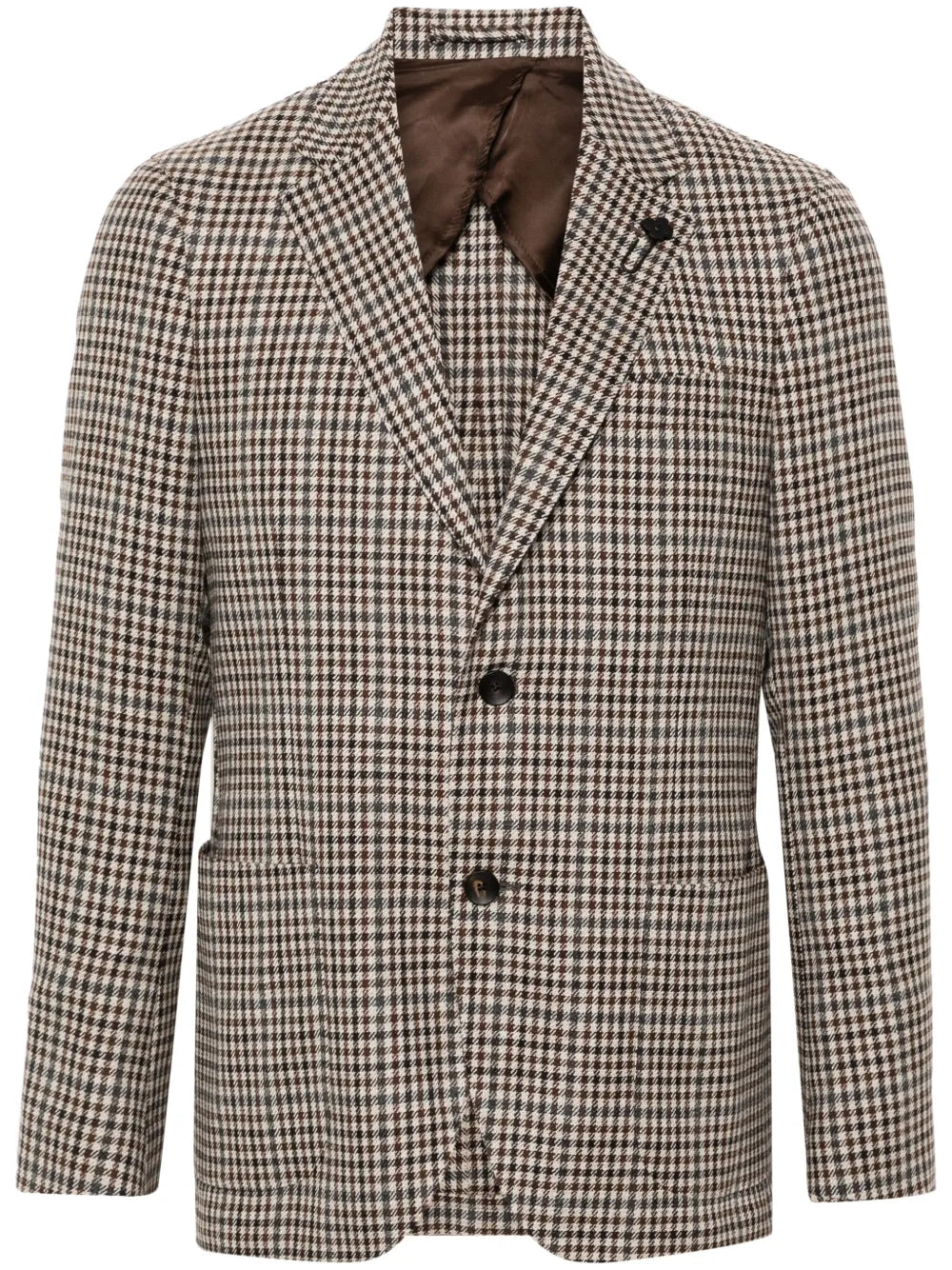 brooch-detail blazer
