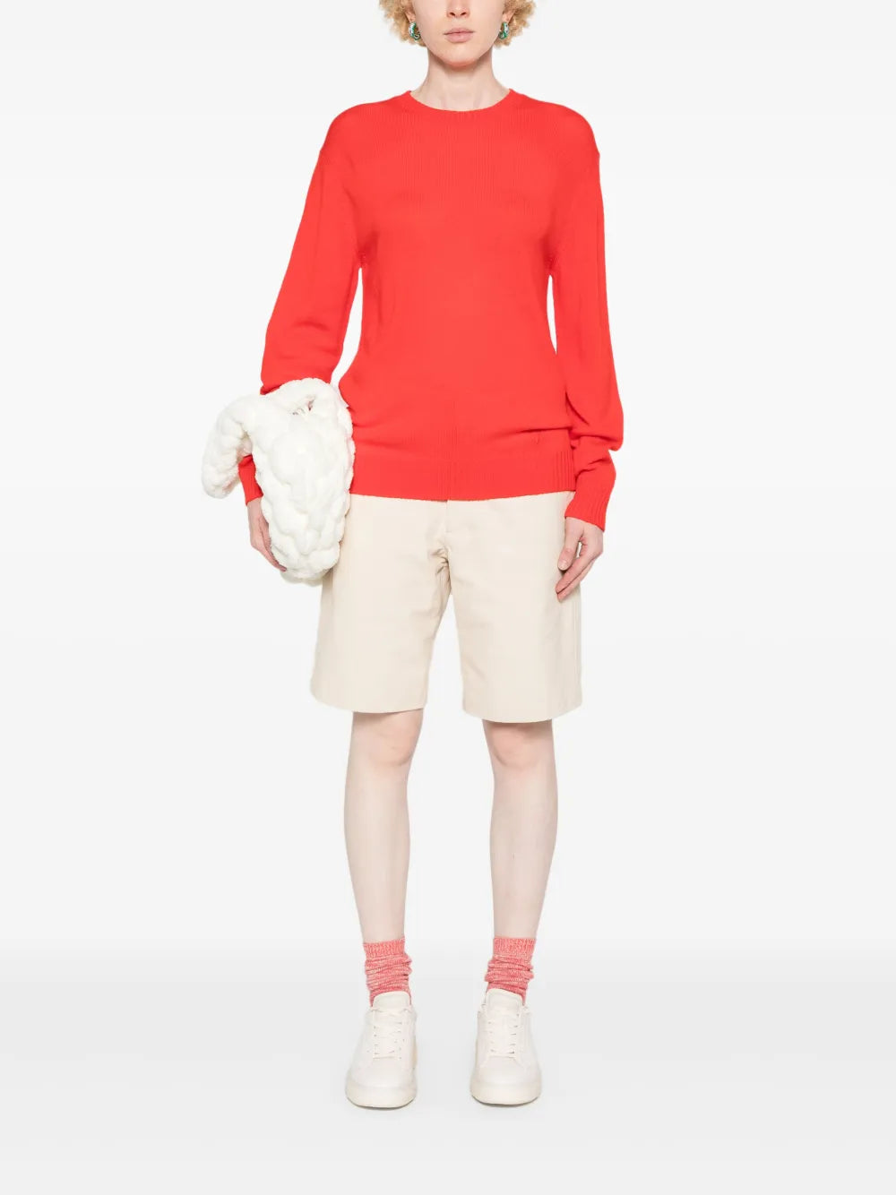 fine-knit jumper