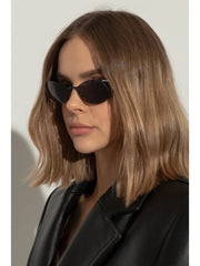 logo-decal cat-eye sunglasses