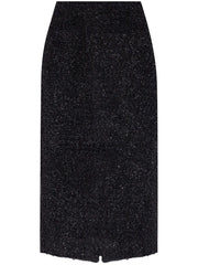 tweed midi skirt