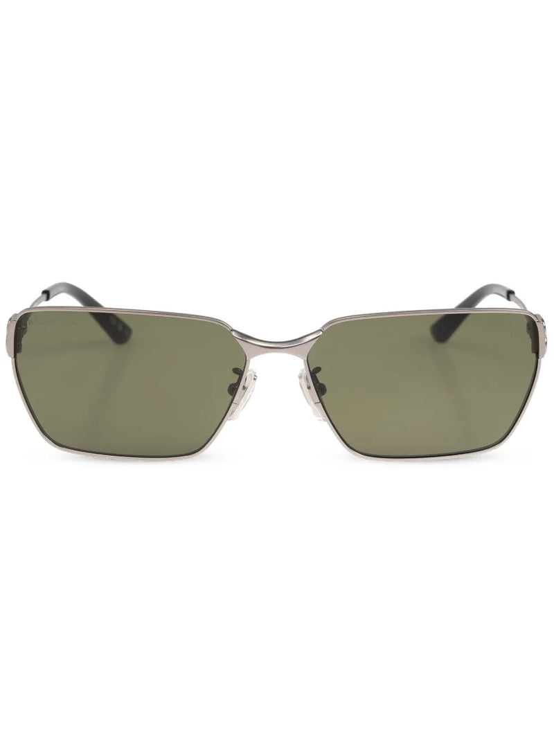 BB-plaque rectangle-frame sunglasses