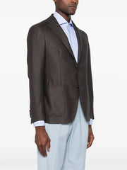 brooch-detail blazer