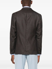 brooch-detail blazer