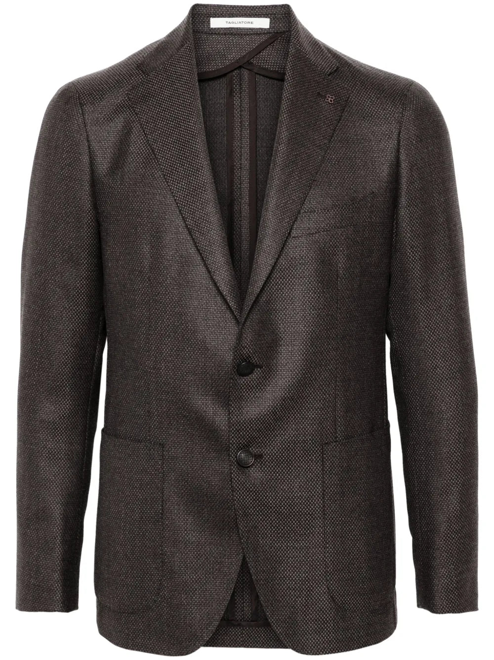 brooch-detail blazer
