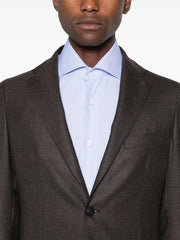 brooch-detail blazer