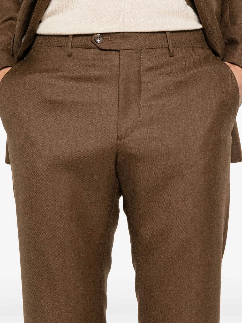 brooch-detail blazer