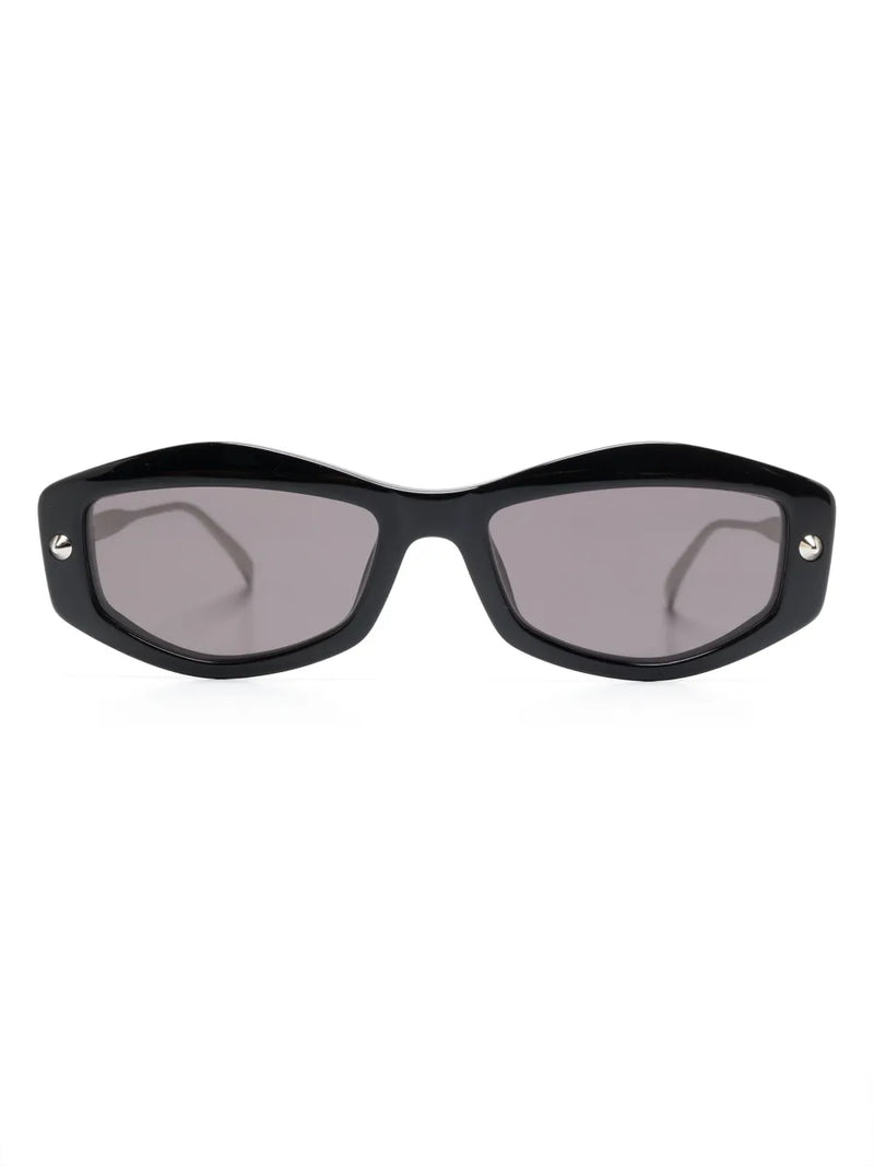 spike-studs geometrical sunglasses