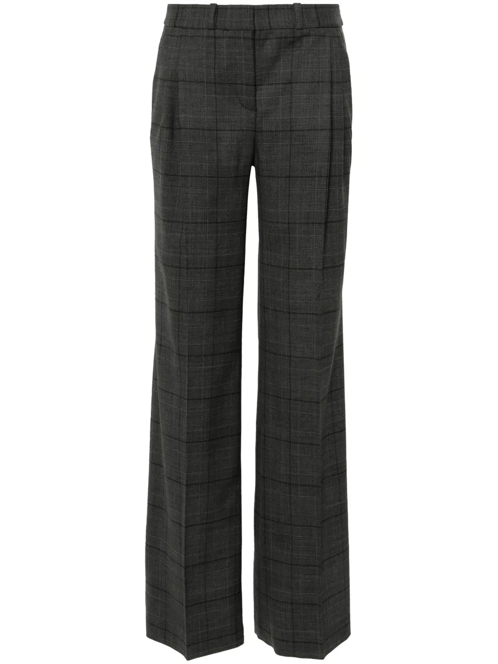 wide-leg tailored trousers