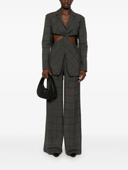 wide-leg tailored trousers