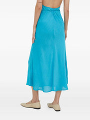 textured midi skirt