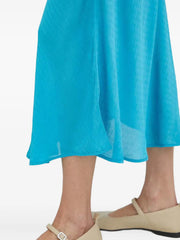 textured midi skirt