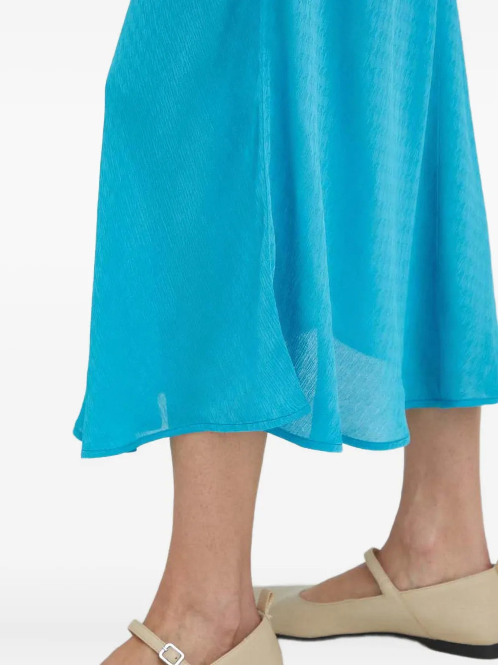 textured midi skirt