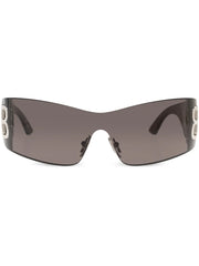 shield frame logo sunglasses