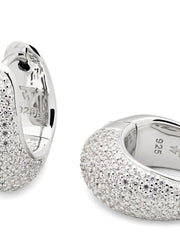 Ice hoop earrings