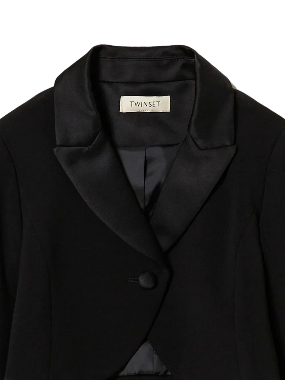single-breasted cropped blazer