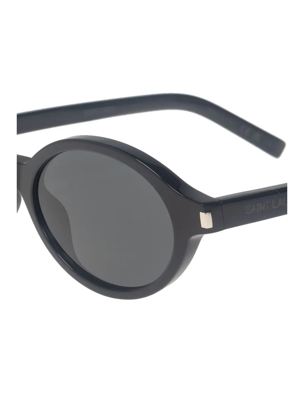 tinted oval-framed sunglasses