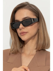 rectangle-framed tortoiseshell sunglasses