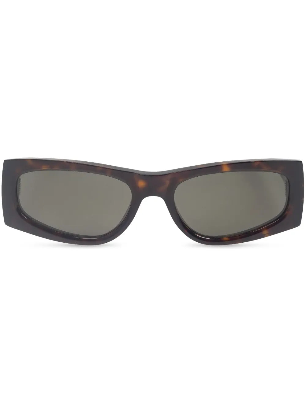 rectangle-framed tortoiseshell sunglasses
