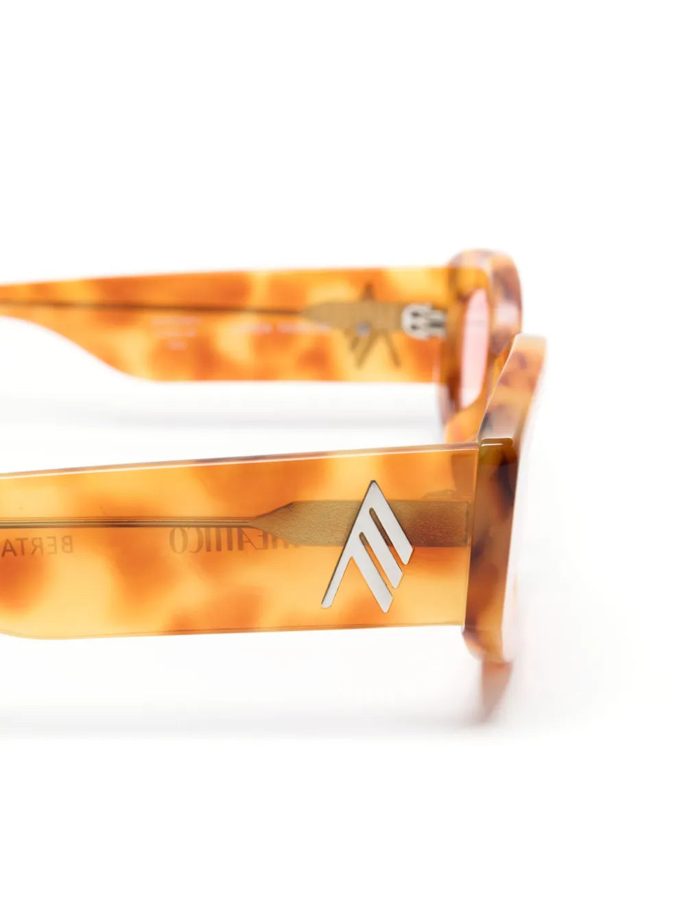Berta tortoiseshell-effect oval-frame sunglasses