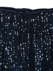 sequin-embellished wide-leg trousers