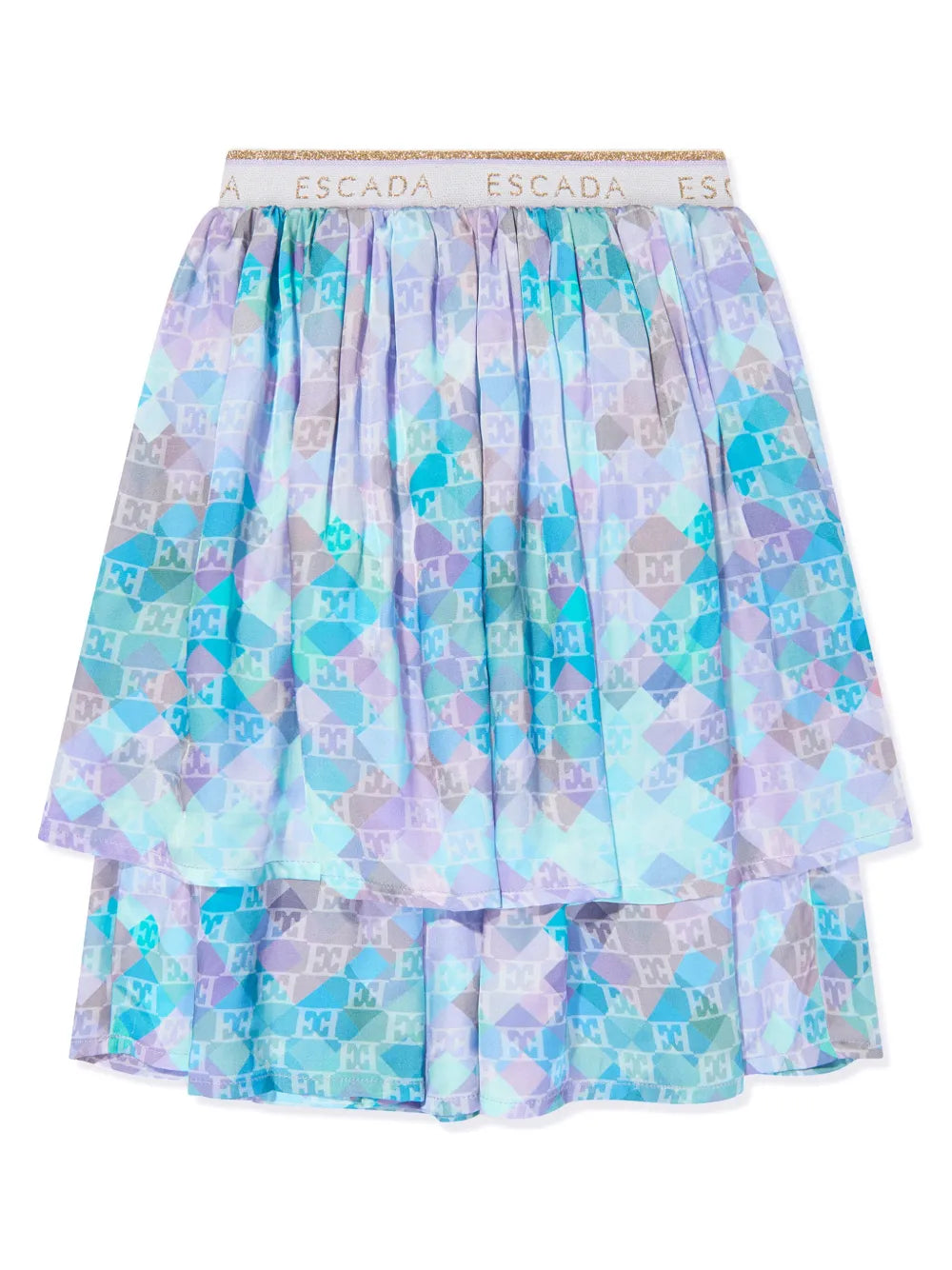 all-over logo-print skirt