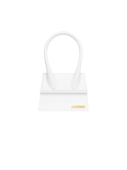 Jacquemus The medium Chiquito Leather handbag White