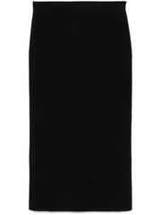 knitted midi skirt