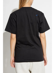 logo-embroidered drop shoulder T-Shirt
