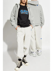 logo-embroidered drop shoulder T-Shirt