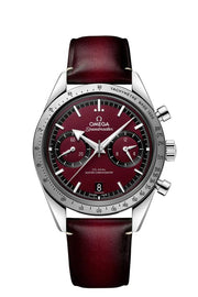 Omega Speedmaster '57 Co-Axial Master Chronometer Chrono Burgundy NEW UNWORN 332.12.41.51.11.001