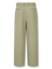wide-leg tailored trousers
