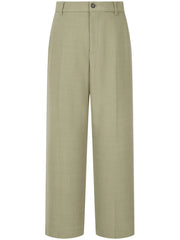 wide-leg tailored trousers