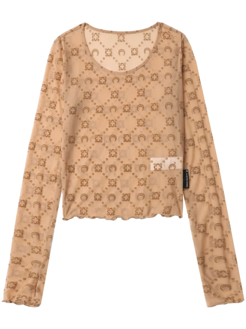 monogram crewneck top