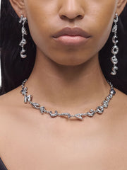 logo-lettering necklace