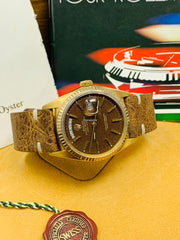 Rolex | Day-Date | 1803 | Yellow gold | 36 mm | Brown | Automatic