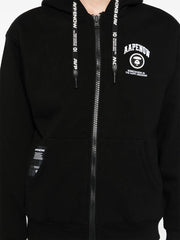 logo-patch hooded jacket