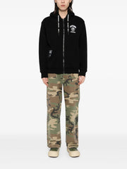 logo-patch hooded jacket
