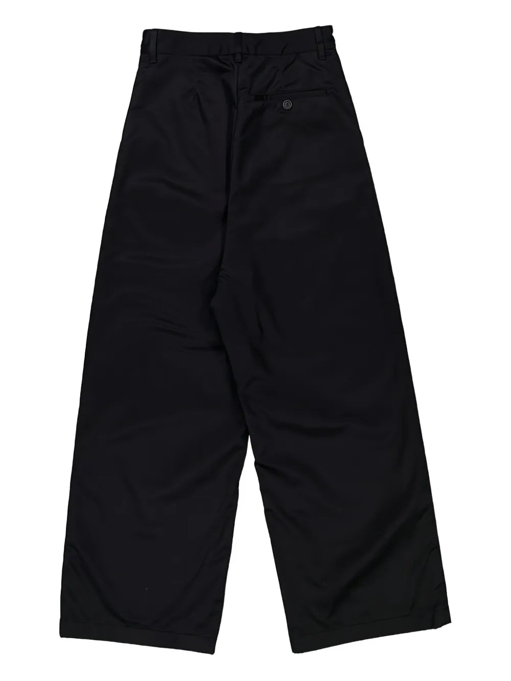 low-crotch wide-leg trousers