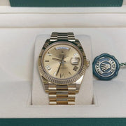 Rolex | Day-Date | 228238 | Yellow gold | 40 mm | Yellow gold | Champagne | Automatic