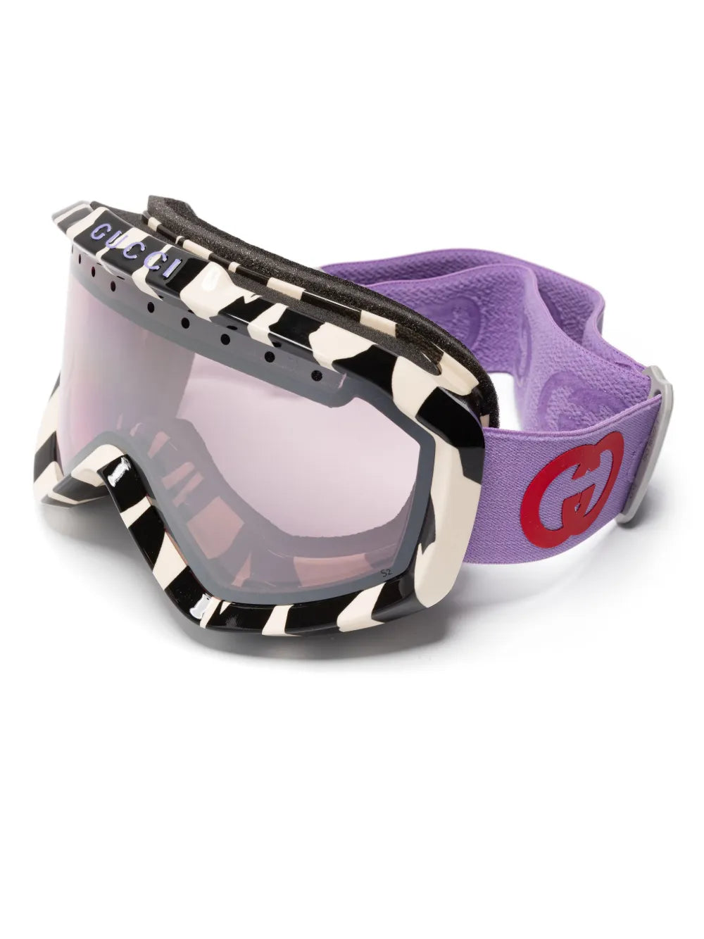 zebra-print ski goggles