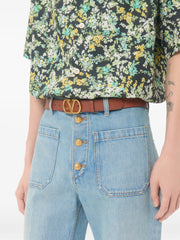 Vlogo Signature Leather Belt