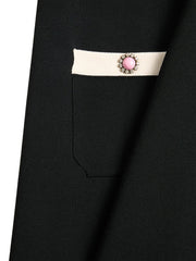 embroidered mini dress
