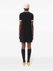 embroidered mini dress