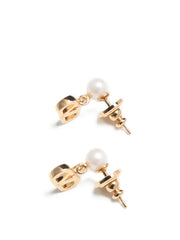 VLogo earrings