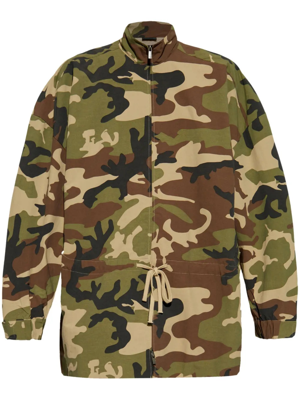 camouflage-print jacket