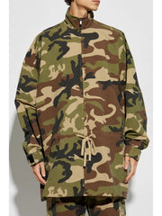 camouflage-print jacket