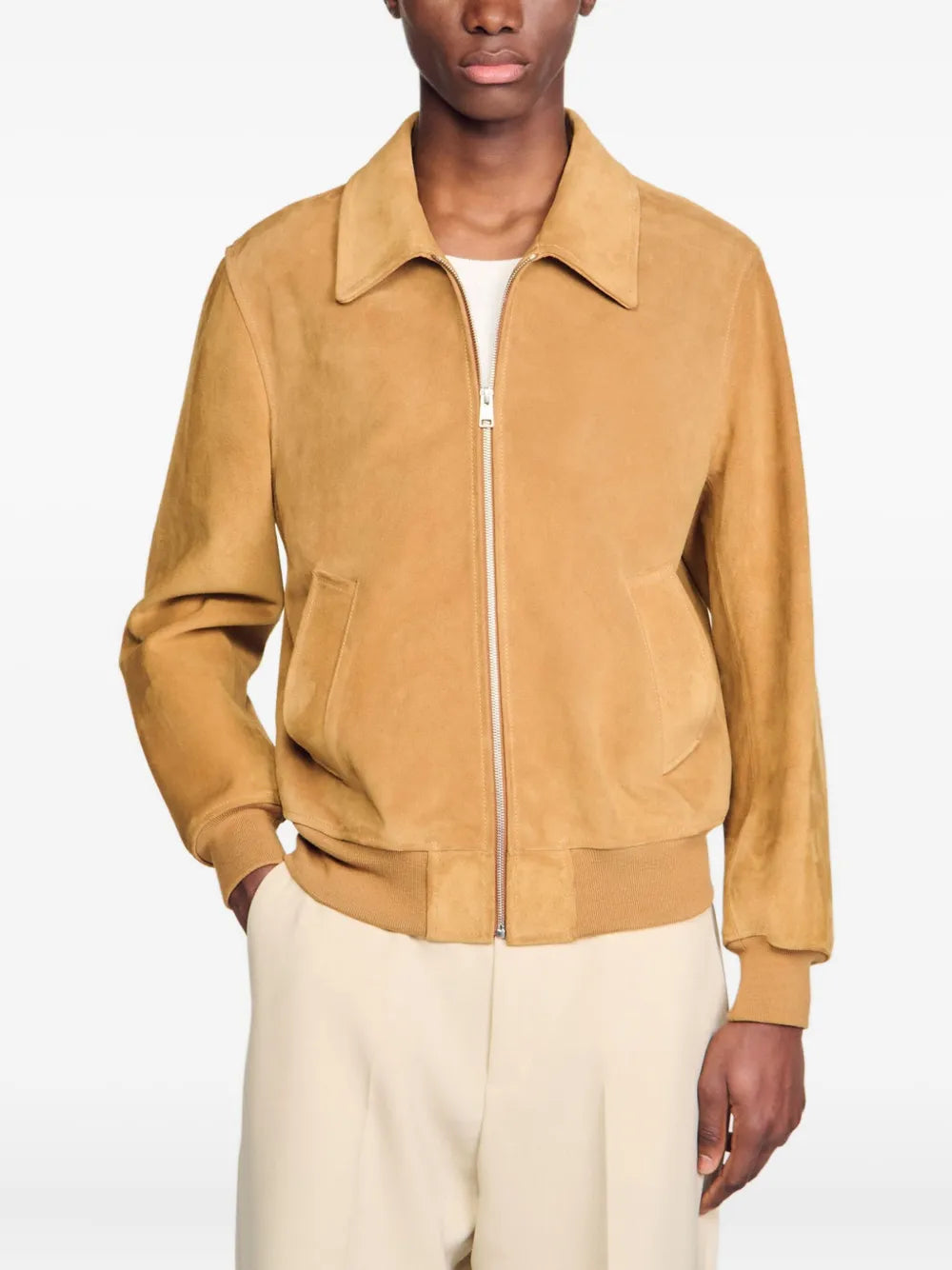 suede bomber jacket