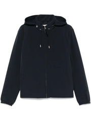 zip-up hooded jacket