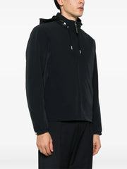 zip-up hooded jacket